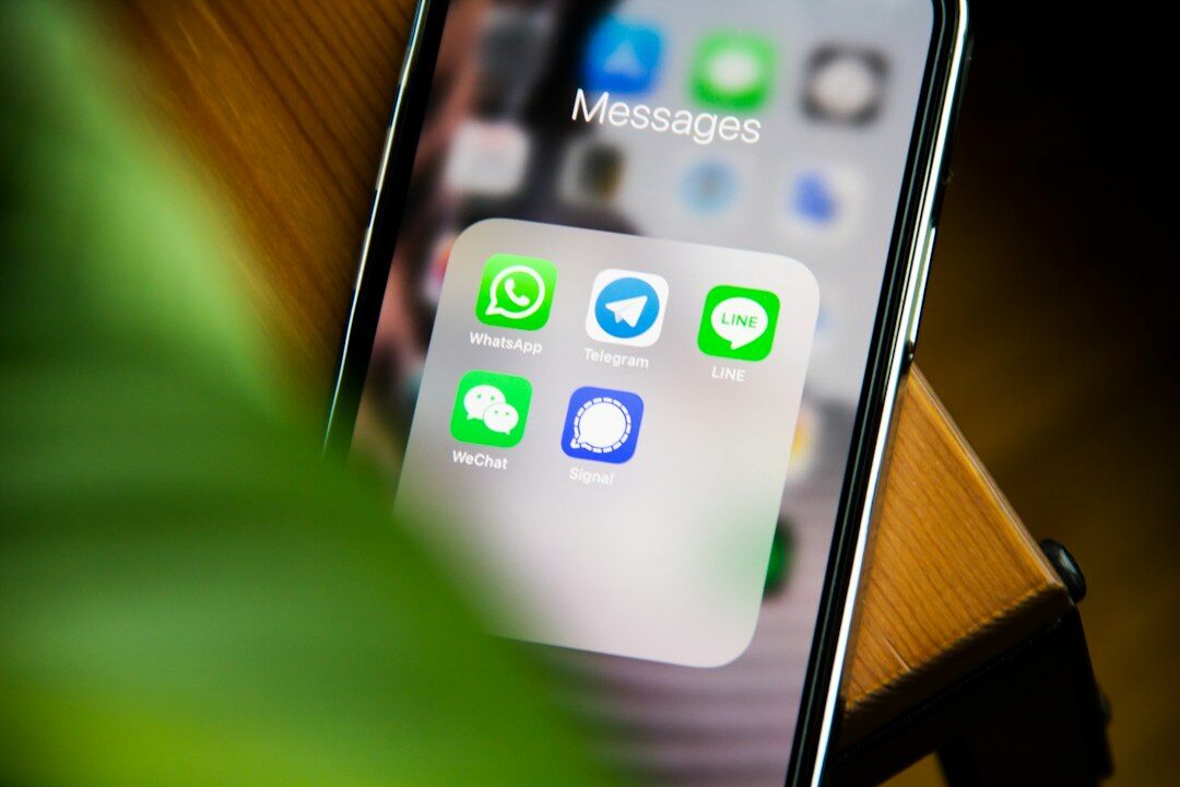 smartphone with apps
