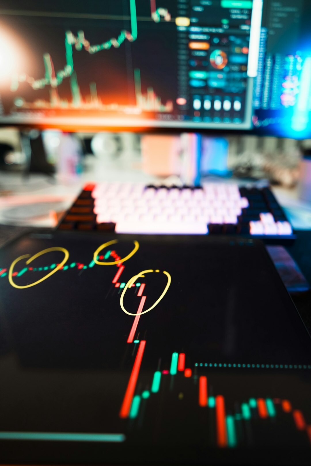 business data analysis on screen