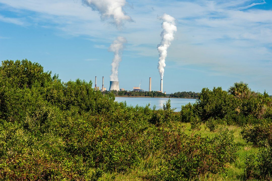 polluted industrial site